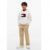 TOMMY HILFIGER μπλούζα φούτερ παιδική KB0KB10638-YBH εκρού